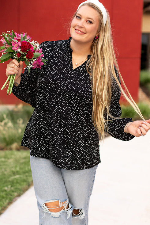 Exclusive Leopard Print Notch V Neck Blouse