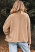 Exclusive Leopard Print Patchwork Sherpa Fleece Jacket
