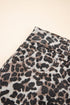 Exclusive Leopard Print Western Denim Mini Skirt