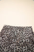 Exclusive Leopard Print Western Denim Mini Skirt