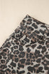 Exclusive Leopard Print Western Denim Mini Skirt