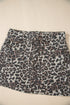 Exclusive Leopard Print Western Denim Mini Skirt