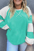 Exclusive Patchwork Cross Seam Pullover Sweatshirt
