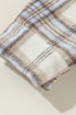 Exclusive Plaid Print Slit Tunic Shacket Outerwear