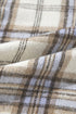 Exclusive Plaid Print Slit Tunic Shacket Outerwear