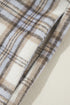Exclusive Plaid Print Slit Tunic Shacket Outerwear
