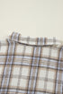 Exclusive Plaid Print Slit Tunic Shacket Outerwear