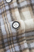 Exclusive Plaid Print Slit Tunic Shacket Outerwear