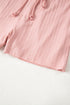 Exclusive Ribbed Button V Neck Tank Short Set