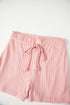 Exclusive Ribbed Button V Neck Tank Short Set