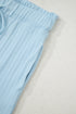 Exclusive Ribbed Button V Neck Tank Short Set