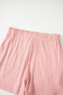 Exclusive Ribbed Button V Neck Tank Short Set