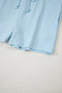Exclusive Ribbed Button V Neck Tank Short Set