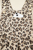 Exclusive Ribbed Leopard Print Wide Leg Bib Jumpsuit
