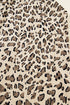 Exclusive Ribbed Leopard Print Wide Leg Bib Jumpsuit
