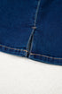 Exclusive Sleeveless Zipped Front Bodycon Denim Mini Dress
