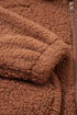 Exclusive Solid Sherpa Fleece Zip Up Hooded Jacket