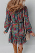 Exclusive Southern Belle Ruffled Puff Sleeve Floral Dress