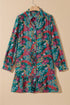 Exclusive Southern Belle Ruffled Puff Sleeve Floral Dress