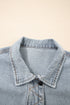 Exclusive Street Style Zip Up Washed Denim Jacket