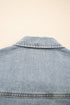 Exclusive Street Style Zip Up Washed Denim Jacket