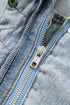 Exclusive Street Style Zip Up Washed Denim Jacket