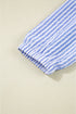 Exclusive Striped Bracelet Sleeve Tiered Shift Mini Dress