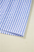 Exclusive Striped Bracelet Sleeve Tiered Shift Mini Dress