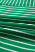 Exclusive Striped Ribbed Patchwork Seam Detail Half Sleeve Tee