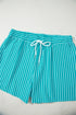Exclusive Striped V Neck Tee And Casual Short Sets