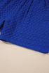 Exclusive Textured Jacquard Button Tee And Short Set