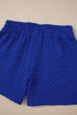 Exclusive Textured Jacquard Button Tee And Short Set