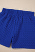 Exclusive Textured Jacquard Button Tee And Short Set