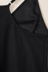 Exclusive Textured Ribbed Sleeveless V Neck Pocketed Jumpsuit