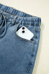 Exclusive Washed Super Wide Leg Denim Jeans