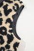 Exclusive Western Leopard Print Fleece Sherpa Vest