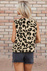 Exclusive Western Leopard Print Fleece Sherpa Vest