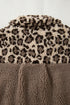 Exclusive Western Leopard Print Sherpa Patchwork Button Up Jacket
