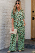 Exclusive Western Leopard Print Wide Leg Pant Sets