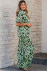 Exclusive Western Leopard Print Wide Leg Pant Sets