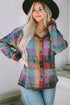Exclusive Western Plaid Brushed Checked Buttoned Jacket