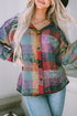 Exclusive Western Plaid Brushed Checked Buttoned Jacket