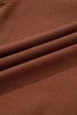 Exposed Raw Seam Detail Long Sleeve Cotton Blend Top