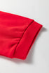 Exposed Seam Bow Patch Crew Neck Sweatshirt