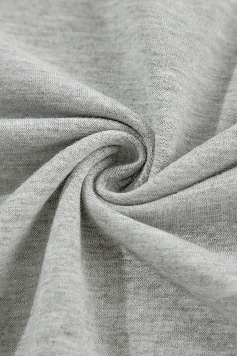 Exposed Seam Collared Pocketed Loose Sweatshirt