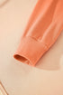 Exposed Seam Color Block Long Sleeve Crew Neck Top