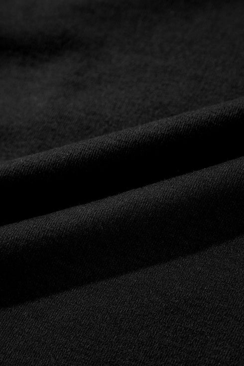 Exposed Seam Crew Neck Relaxed Pullover Long Sleeve Top