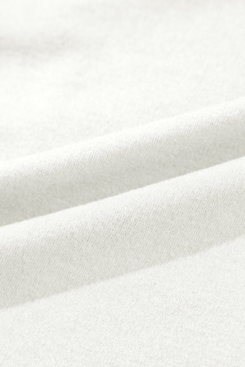 Exposed Seam Crew Neck Relaxed Pullover Long Sleeve Top