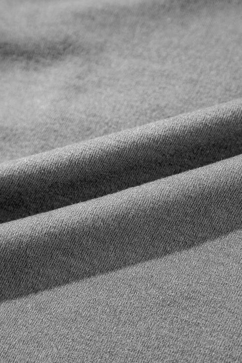 Exposed Seam Crew Neck Relaxed Pullover Long Sleeve Top