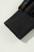 Exposed Seam Detail Long Sleeve Pullover Sweatshirt